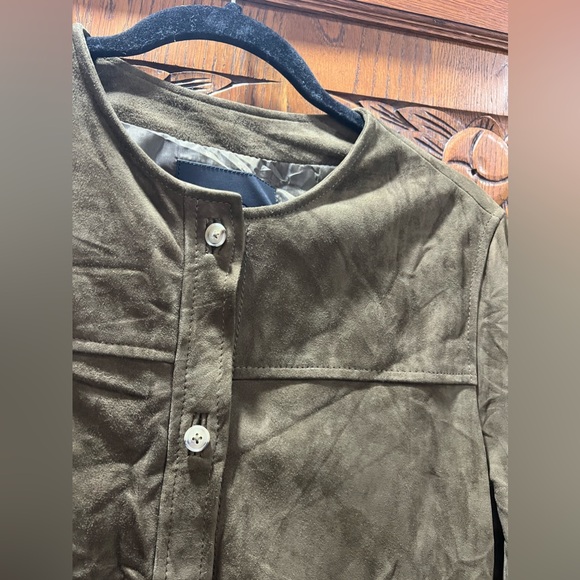 Massimo Dutti 100% goats leather long jacket size medium - Picture 7 of 9